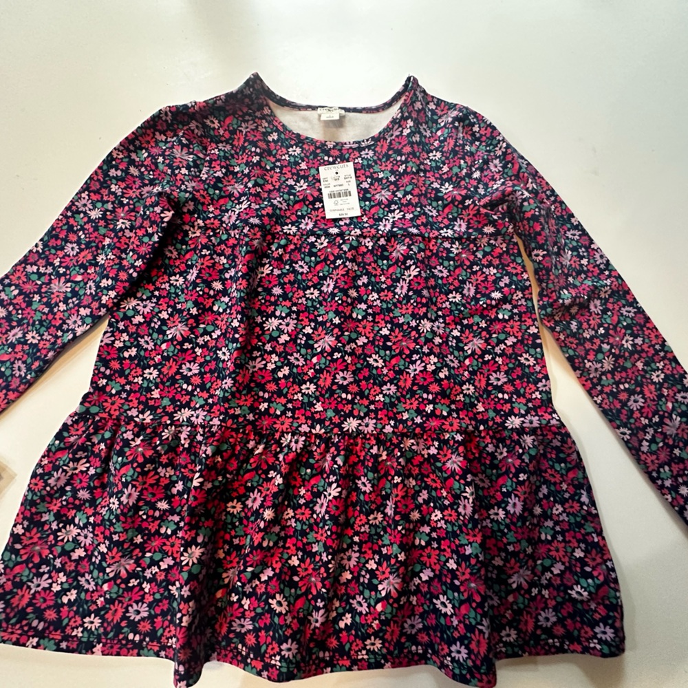 J. crew factory crewcuts long sleeve peplum top